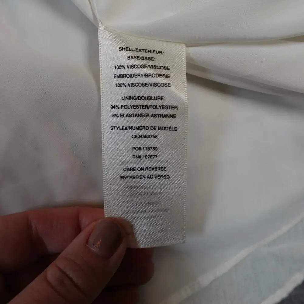 Alice Olivia Dress Womens 4 Jolene Drop Waist Mini Embroidered Boho V-Neck - Picture 4 of 10